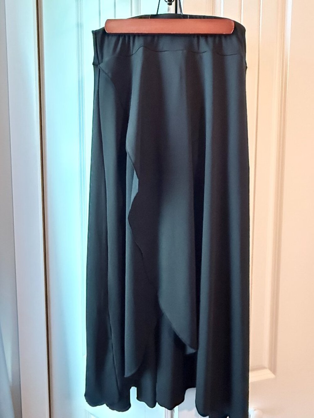 Black Layered Maxi Skirt - Classic Flow